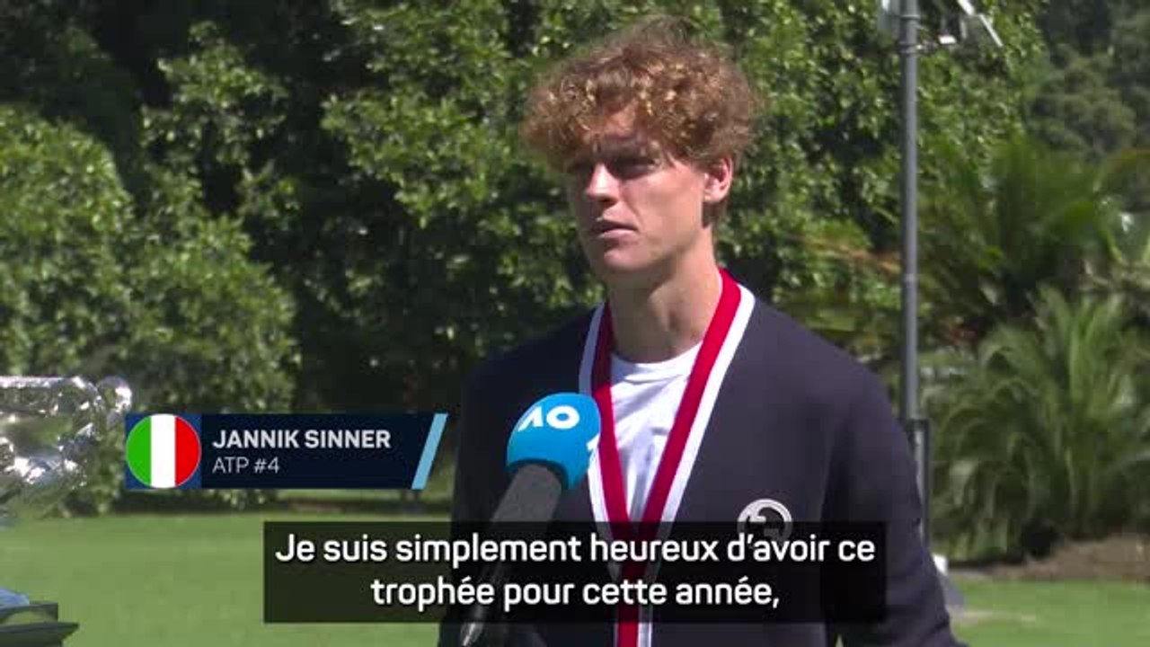 Open d’Australie - Sinner : “Je réalise peu à peu ce que j'ai fait”
