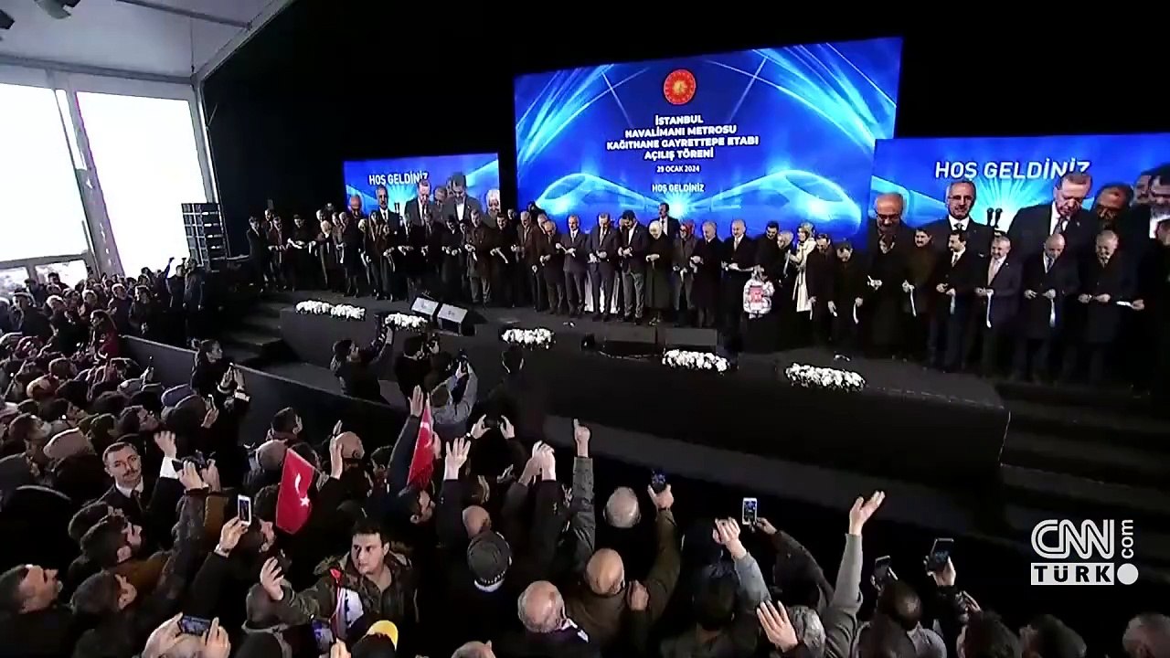 Kağıthane-Gayrettepe metrosu açıldı: Cumhurbaşkanı Erdoğan'dan açıklamalar