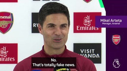 Download Video: Arteta slams Arsenal exit rumours as 'fake news'