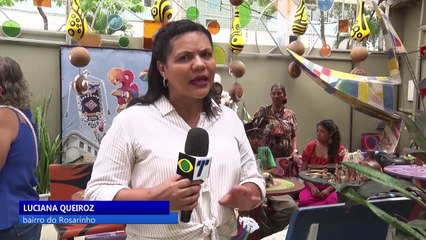 Montagem do Galo da Madrugada na Ponte Duarte Coelho