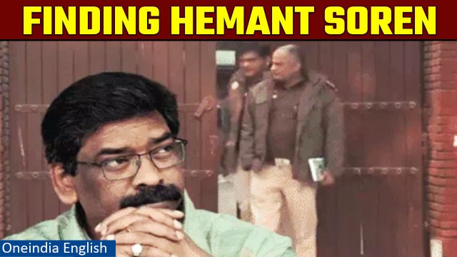 ED officials visit CM Hemant Soren's house in Jharkhand money laundering case | Oneindia News