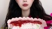 #26 Desserts mukbang/ASMR || Raspberry pistachio cream cake