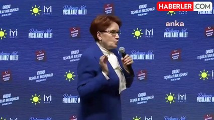 Akşener: "Ordu Enver Başkan'ı Seçtiği Andan İtibaren 2028 Seçimlerine Kadar, Ordulunun Sesini Duymak Mecburiyetinde Kalacaklar.
