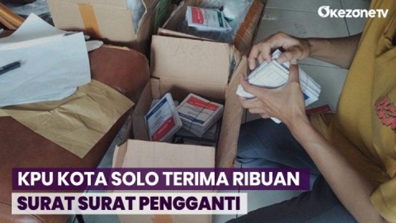 KPU Kota Solo Terima Ribuan Surat Surat Penggan...