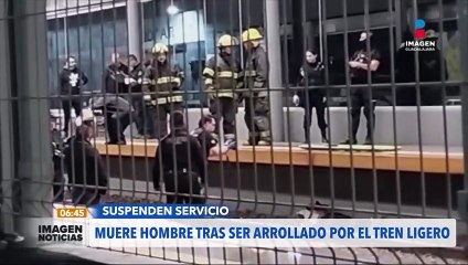 Hombre muere al ser arrollado por el Tren Ligero en Guadalajara