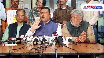 রাজ্য নির্বাচন কমিশনের দপ্তরে শুভেন্দু অধিকারী