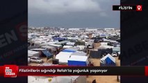 Filistinlilerin sığındığı Refah'ta yoğunluk yaşanıyor