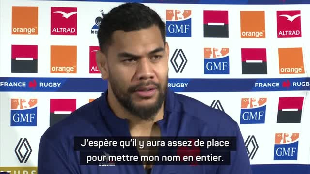 Bleus Quand Taofifenua espère que son nom passera en entier sur le