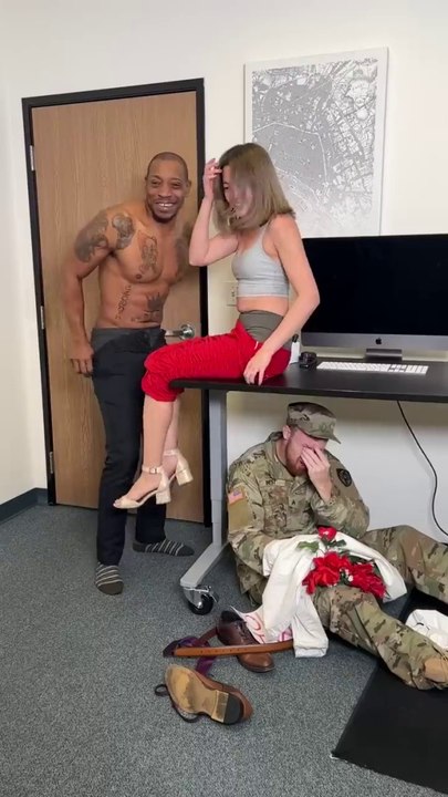 Military man saw his gf cheating infront of him  #Shorts