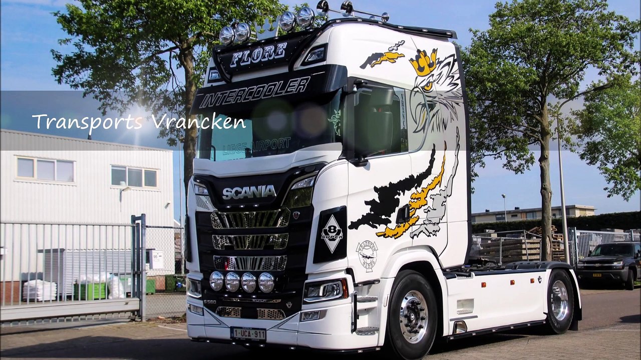 Scania V8 NextGeneration_ Open Pipe Sounds Transports Vrancken