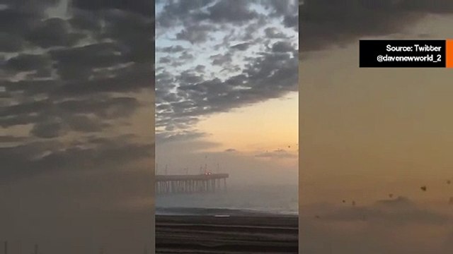 Järkyttävä video näyttää, kuinka ajoneuvo syöksyy mereen Yhdysvaltojen kalastuslaiturilta