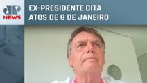 Jair fala em “perseguição implacável” contra família Bolsonaro em ação da PF