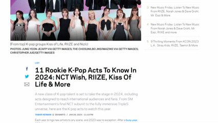 美 그래미, 올해 주목할 만한 K-팝 신인 11팀 선정 / YTN