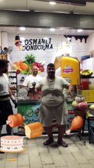 fat man dancing