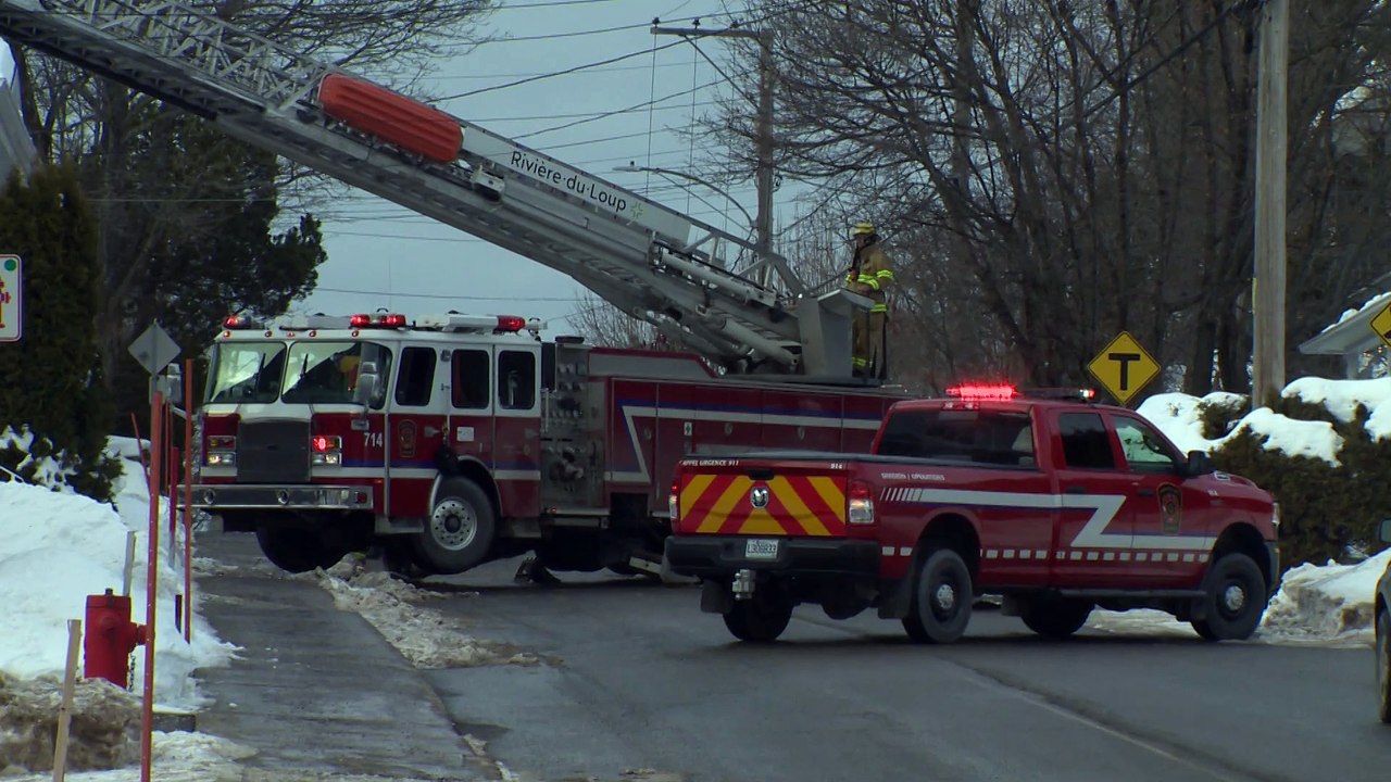 Feu de cheminée rue Amyot Rivière-du-Loup