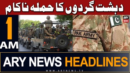 ARY News 1 AM Headlines 30th January 2024 | Terrorist attack failed