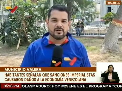Trujillanos señalan que el bloqueo y las sanciones son causantes del daño a la economía venezolana