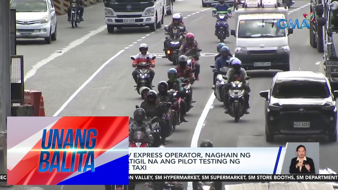 Grupo ng mga UV Express Operator, naghain ng petisyon para ipatigil na ang pilot testing ng mga motorcycle taxi | UB