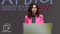 Isabel Díaz Ayuso: “Somos una región muy alegre que solo ambiciona mejorar y crecer