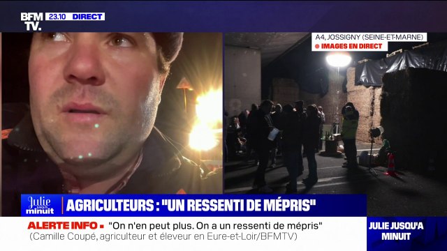 Camille Coupé (éleveur en Eure-et-Loir): Tous les agriculteurs ont un ressenti de mépris profond