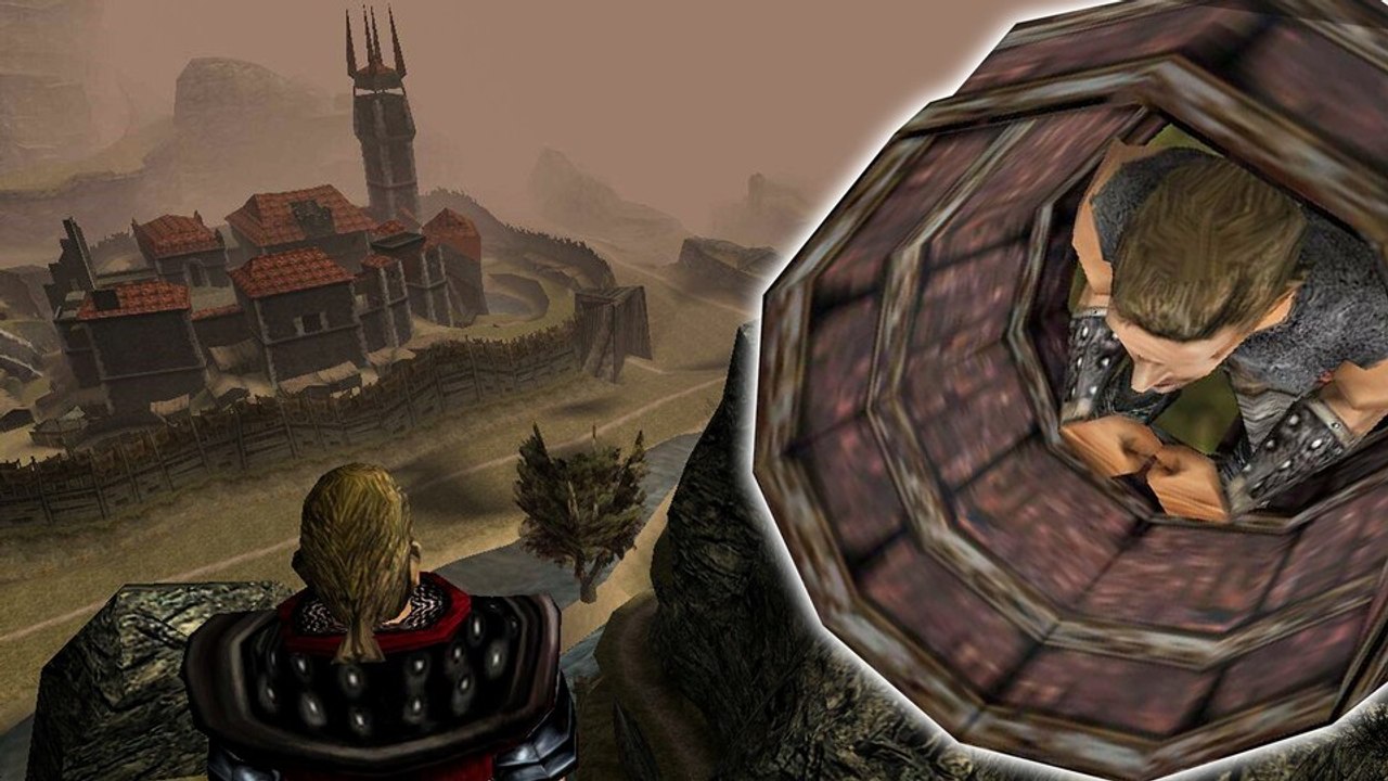 Schon gewusst? In Gothic gibt es ein Fass, in das ihr reinklettern könnt