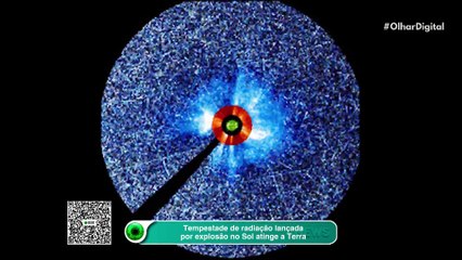 Tempestade de radiação lançada por explosão no Sol atinge a Terra