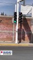 Esto sucede con los semáforos del cruce de la avenida López Mateos y Ramón Corona, en Tlajomulco de Zúñiga
