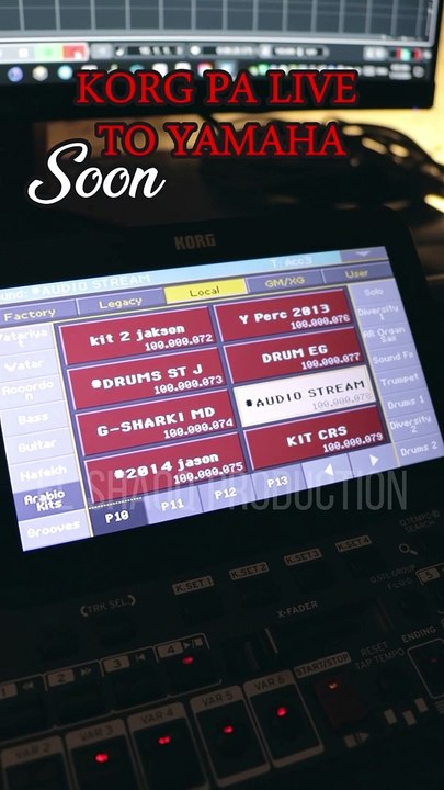 قريبا .. ايقاعات اللايف على جميع الاجهزة ياماها وكورغ . Soon .. Korg PA Live To Yamaha