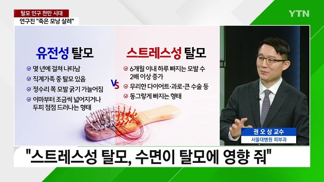 [뉴스라이더] 탈모 인구 천만 시대...'죽은 모낭' 살리는 치료법 등장? / YTN