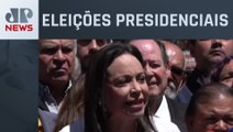 María Corina Machado descarta desistir de candidatura na Venezuela