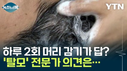 1일 2회 머리 감기가 답?...'탈모' 전문가의 의견 [Y녹취록] / YTN
