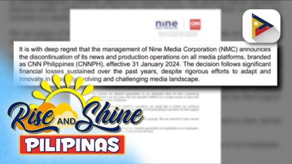 CNN Philippines, tigil-operasyon na simula bukas