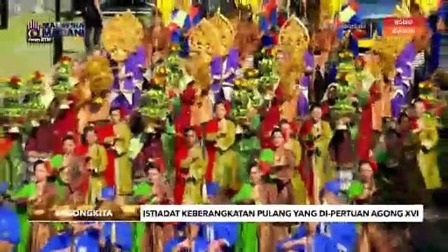 #AgongKita: Istiadat bergajah Keberangkatan Pulang Yang di-Pertuan Agong, Permaisuri Agong