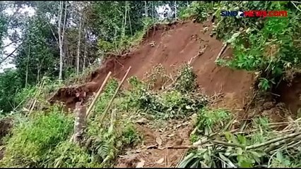 Akibat Hujan Deras, Tanah di Bukit Longsor dan Hantam Rumah Warga