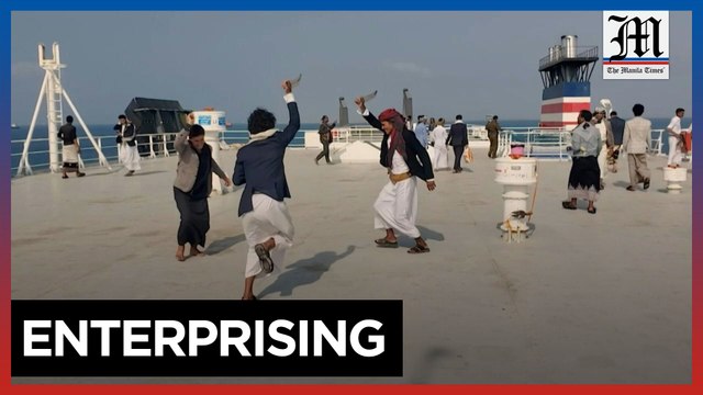 Yemen's Houthi rebels open seized cargo ship to sightseers