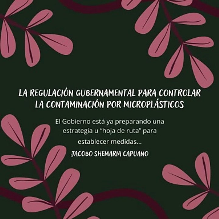 -Jacobo Shemaria Capuano- La regulación gubernamental para controlar la contaminación por microplásticos: (Parte 1) (Creado por @JacoboShemariaCapuano)