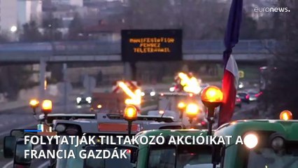 Válságtanácskozást tartott a francia kormány a tiltakozó gazdák miatt