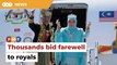 Thousands gather for royal farewell