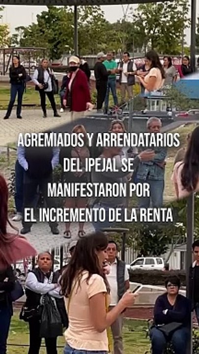 Arrendatarios y agremiados del IPEJAL se manifestaron por el alza de la renta #TuNotiReel