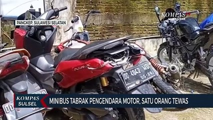 Download Video: Minibus Tabrak Pengendara Motor, Satu Orang Tewas