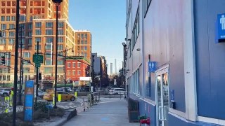 Exploring USA: Ep # (36) | virtual tour Walking in West Manhattan Hudson greenway From Pier River Line virtual walk