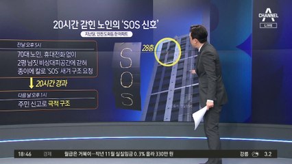20시간 갇힌 노인의 ‘SOS 신호’…주민 신고로 극적 구조