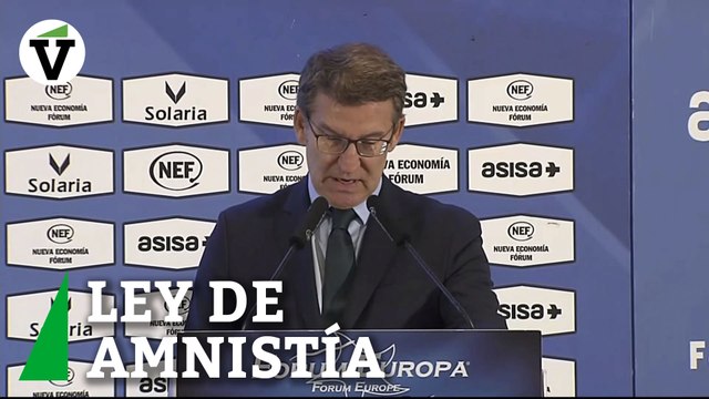 Feijóo: La amnistía ampara contactos de independentistas con una potencia agresora