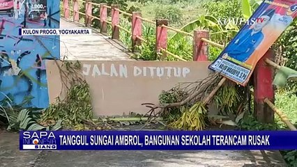 Tanggul Sungai Serang Ambrol, Bangunan MAN  2 Kulonprogo Terancam Rusak