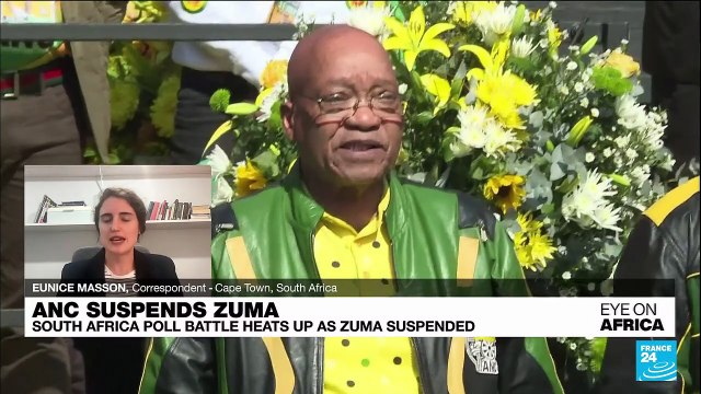 South Africa's ANC suspends former president Zuma