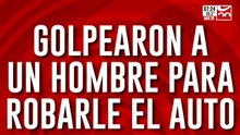Llegaba con su familia y lo golpearon salvajemente para robarle el auto