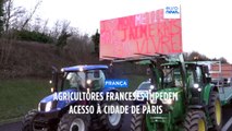 Agricultores franceses bloqueiam acessos a Paris e prometem semana difícil ao governo