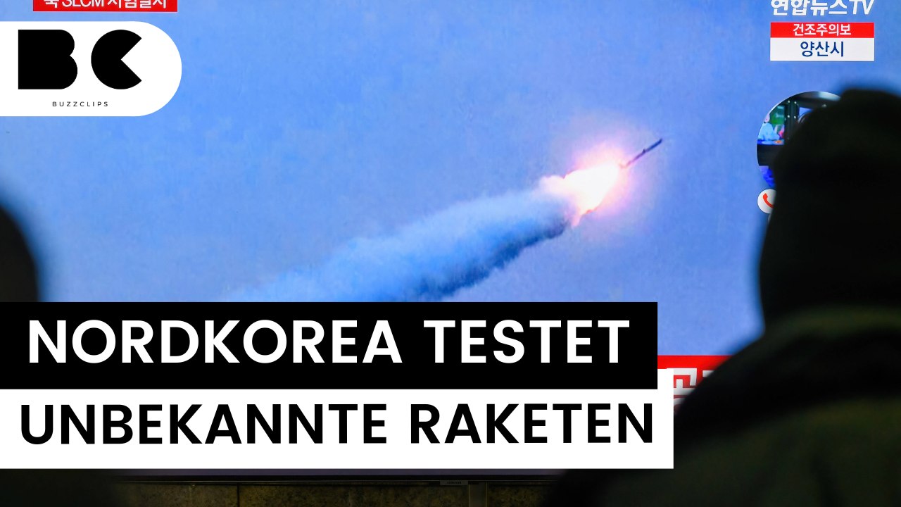 Erneuter Raketentest: Nordkorea feuert 'unbekannte Marschflugkörper' ab