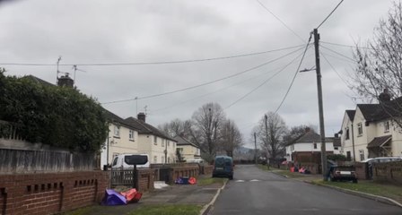 Virtual run through of the temporary  traffic lights in Monmouth