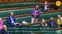 Liz Saville Roberts MP speaking in the House of Commons